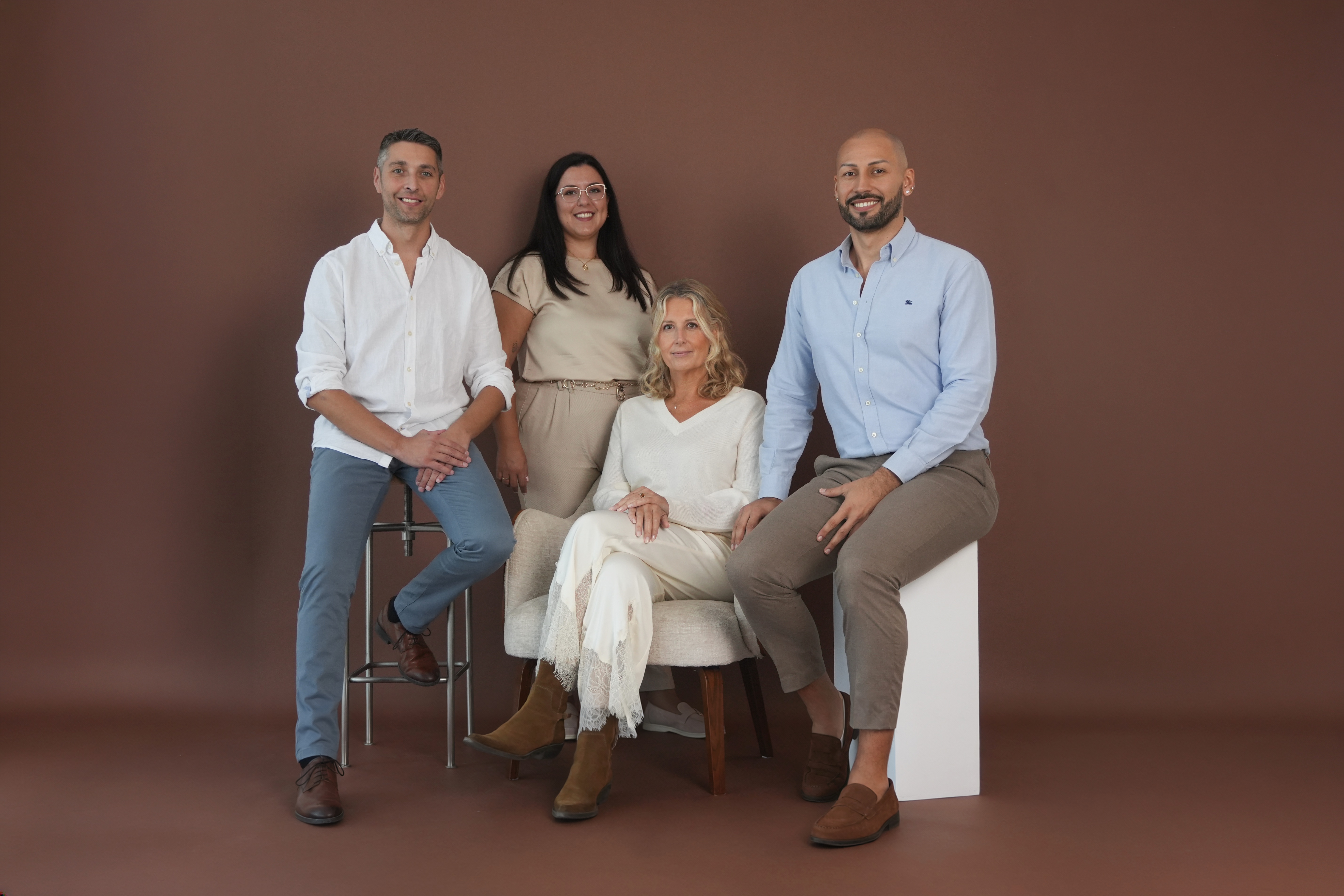 Rebeca, Jess, Marina y Jaume